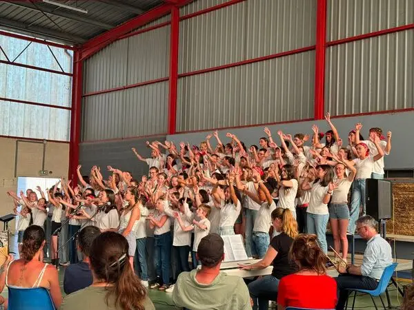 Chorale d'enfants lors de la 3ème édition du projet musical interdiocèse