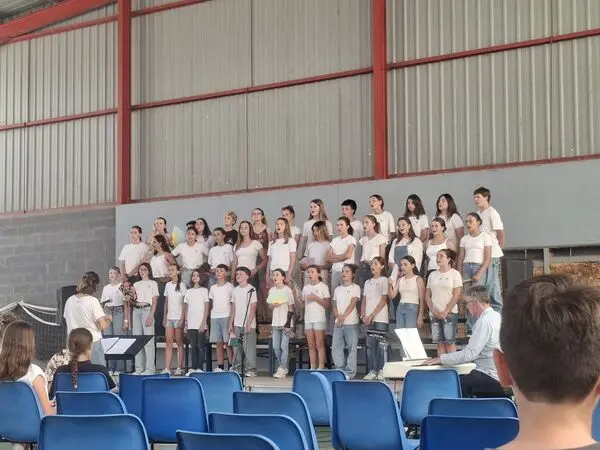 Chorale d'enfants lors de la 3ème édition du projet musical interdiocèse