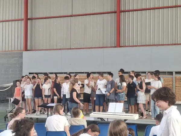 Chorale d'enfants lors de la 3ème édition du projet musical interdiocèse