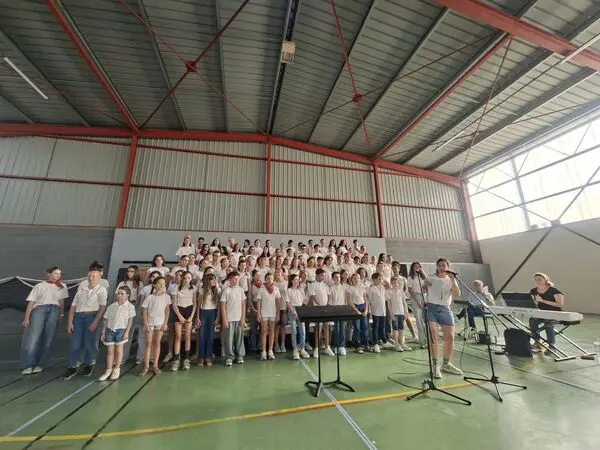 Chorale d'enfants lors de la 3ème édition du projet musical interdiocèse